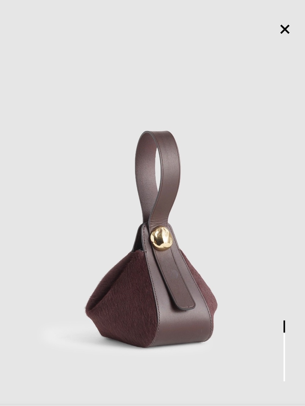 Madewell | The Sculpted Metal Wristlet Bag